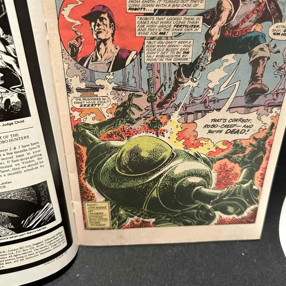 ROBO HUNTER Volume 1 No. 2 July 1984 Eagle Comics Magazine Book‎ Vintage
